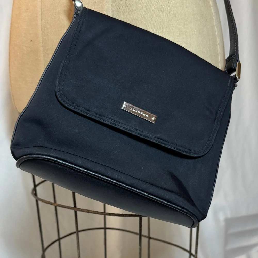 Liz Claiborne Small Black Crossbody Bag.